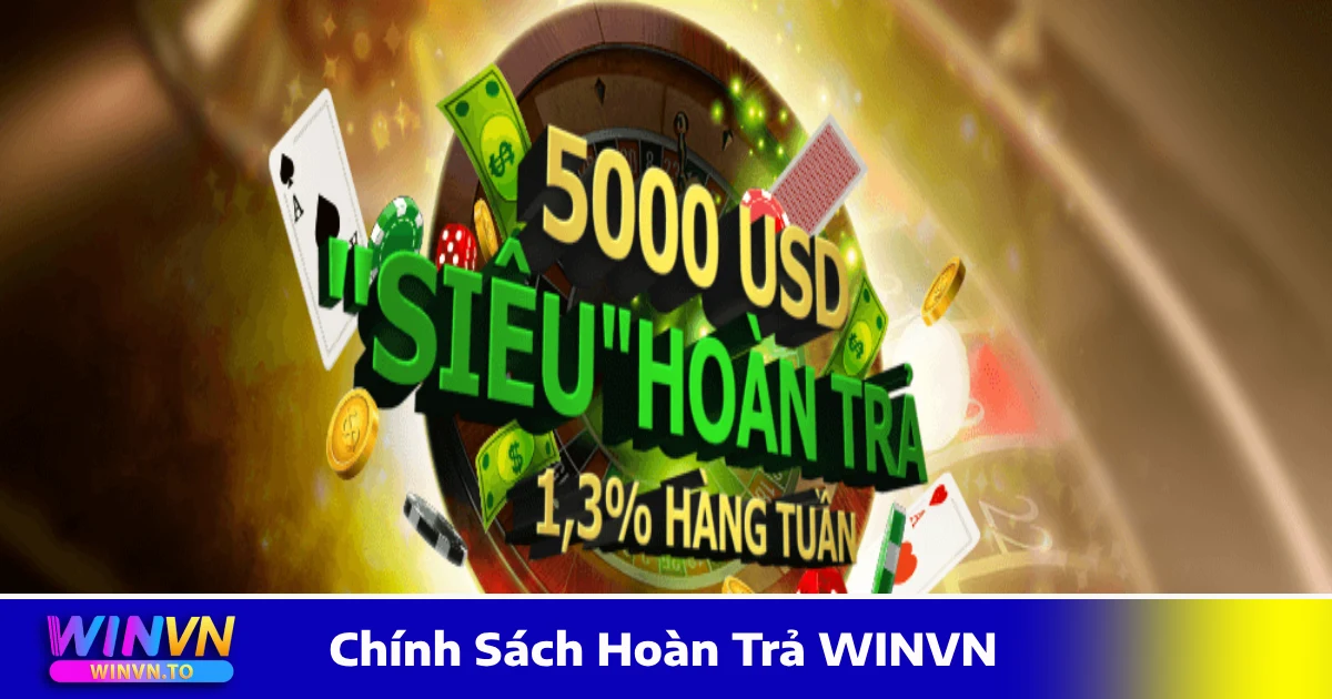 Chính Sách Hoàn Trả WinVN – Hoàn Tiền Mỗi Ngày, Nhận Lại Cực Nhanh 3 Chính sách hoàn tiền khi chơi game bài & casino